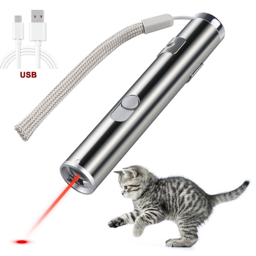 Cat Chaser Laser Pointer Toy Safe Pet Toys Small Red Light