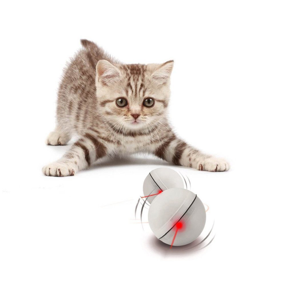 360 Degree Self Rotating Ball Automatic Light Toy Interactive Cat Toy