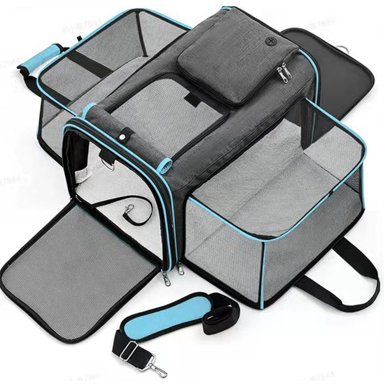 Soft-Sided Puppy Carriers Travel Airline Approved Cat Carrier Expandable Pet Carrier for Small Dogs