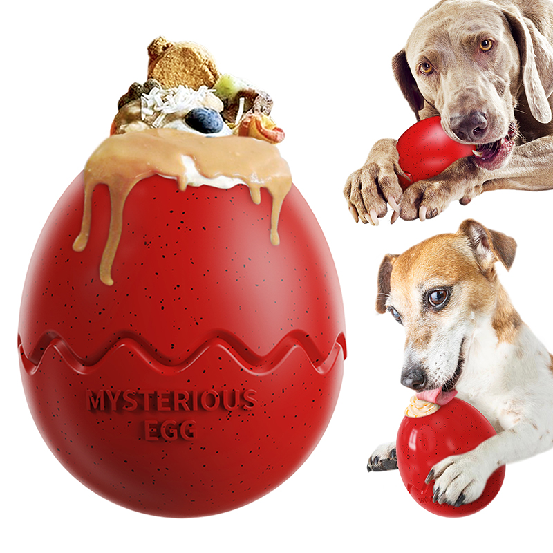 High Quality Dogs Slow Food Training Leaky Food Dinosaur Egg Slow Food Interactive Chew Dog Toy
