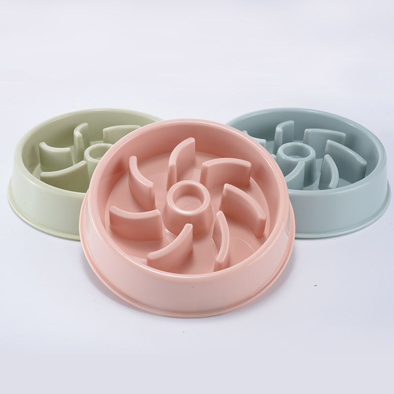 2022 Factory Supply Cat and Dog Plastic Flower Slow Feeder Bowl
