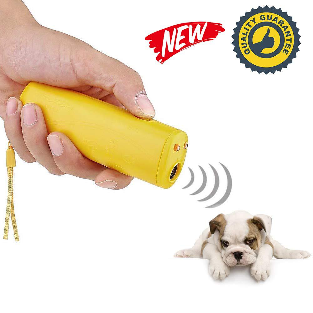 Dog Barking Deterrent Device 3 in 1 with Flash Light Outdoor Pets Dogs Repellent Training Ultrasonic Anti Barking Device