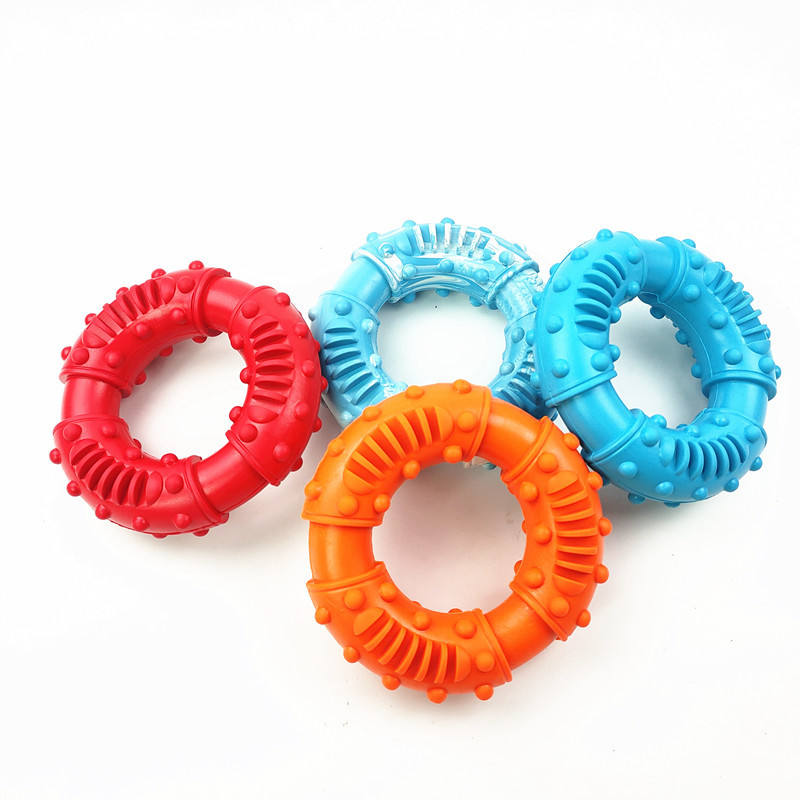 Upgraded Rubber Dog Chew Toy Safe for Teeth and Gum Cleaning Safe and Clean Pet Squeaky Toy Manufacturing Custom