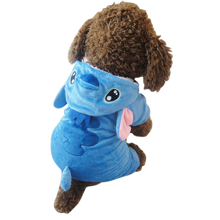 Pet Clothes Stitch Hoodie Autumn Winter Dog Clothes Teddy Clothes Dog Costume Factory Wholesale