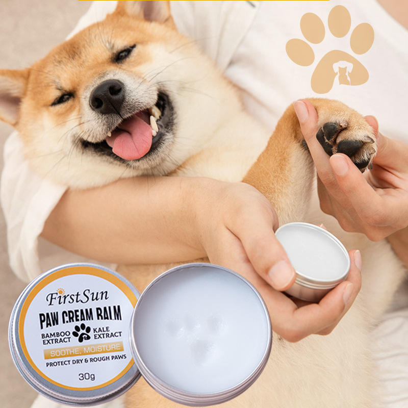 Organic natural paw care cream pet paw balm for dogs cats private label