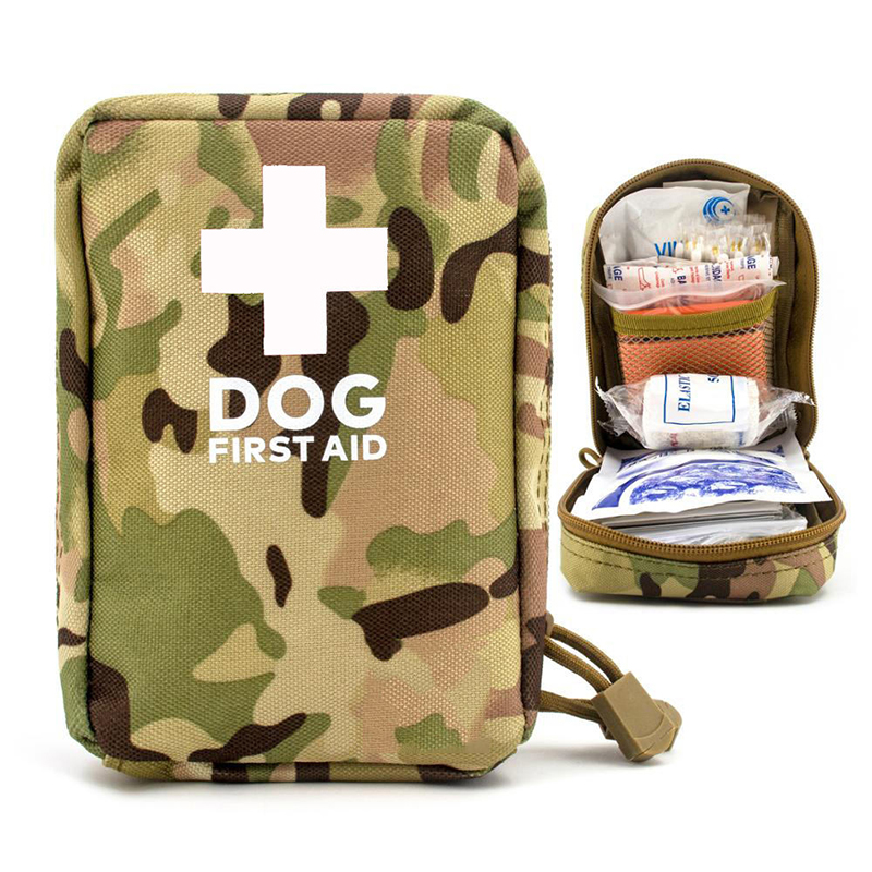 Outdoor pet dog 72 pcs mini pet emergency package dog first aid kit survival medical package first aid kit storage bag