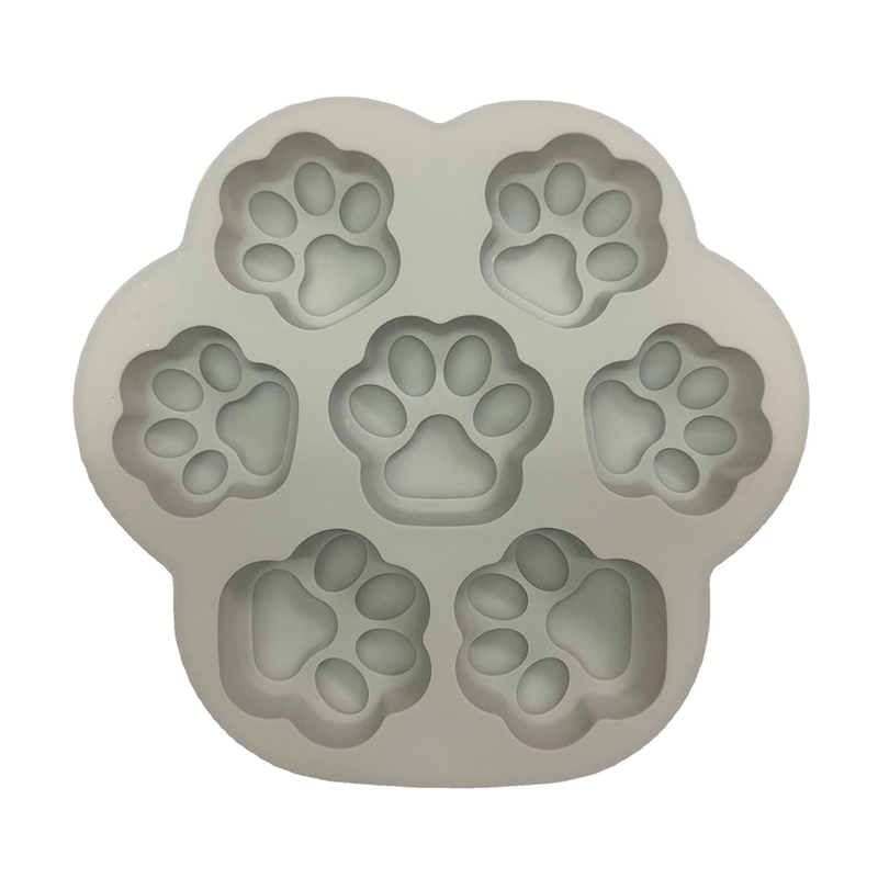 Food Grade Silicone Bakeware Cute Cat Claws Shape Baking Cake Cat Paw Handmade Molds Baking Tools