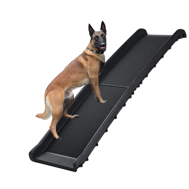 Small Large Pet Plastic Ladder Ramps Dogs Folding Foldable Bed Adjustable & Stairs Stair Non Slip Dog Car Ramp For Car SUV