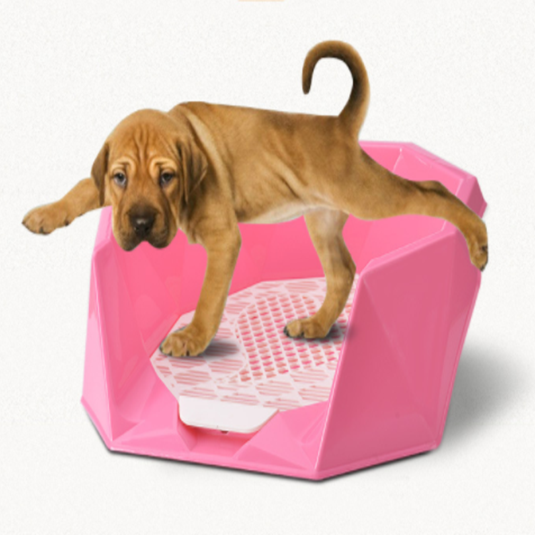 Eco Friendly PP Plastic diamond pet dog toilet dog ,indoor training dog toilet 1 buyer