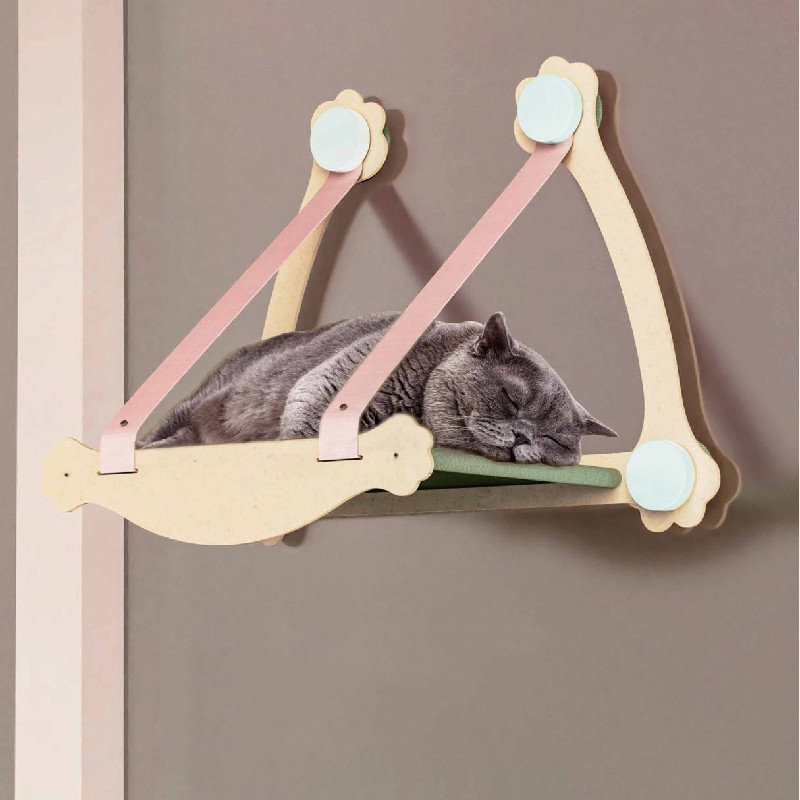 Hot Selling Indoor Wear Resisting Comfortable Hanging Foldable Indoor Wall Seat Mounted Window Pet Cat Hammock