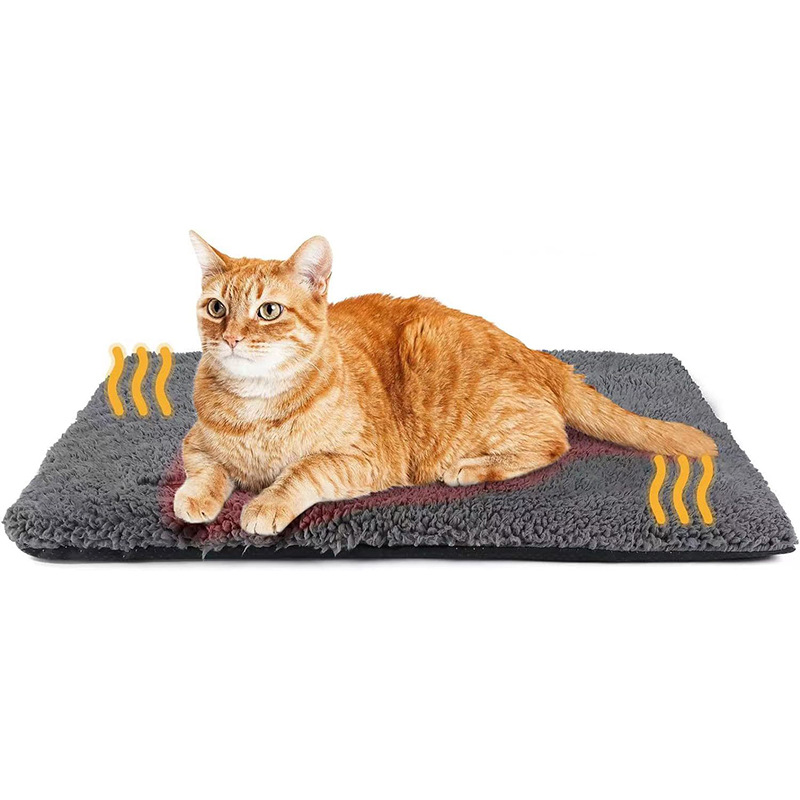 Hot Selling Portable Thickening and fleecing Removable Warming Cushion Self Heating Pet Cat Mat