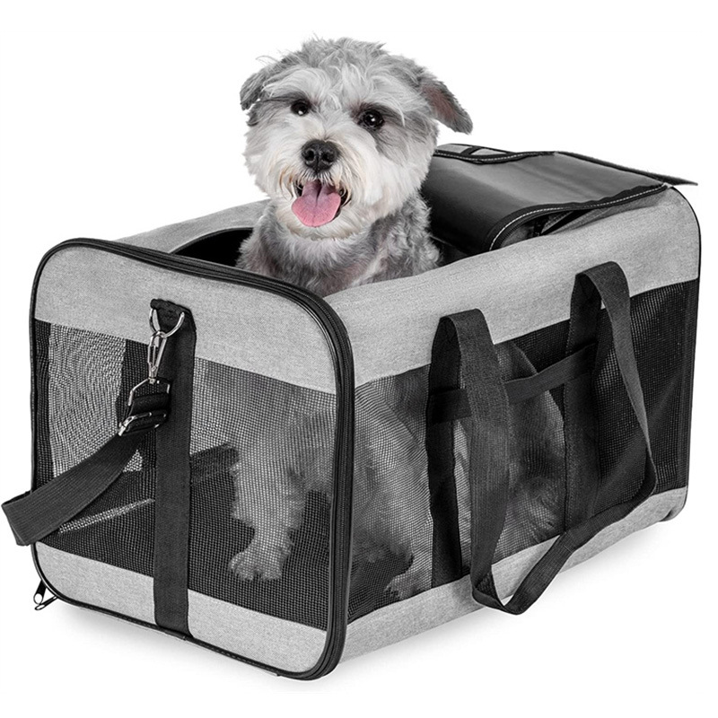 New Customization Premium Multifunctional pocket Portable Travel Soft Sided Collapsible pet bag