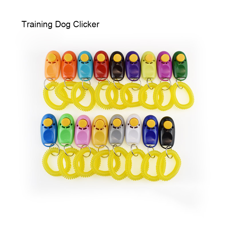 Professional Multi Color Custom logo Interactive High Tone Plastic Pet Training Whistle With Lanyard