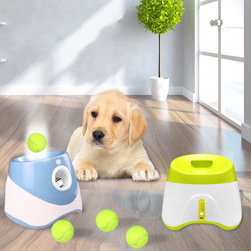 Pet Automatic Ball Launcher for Large Dogs Ball Thrower Hyper Machine Outdoor Indoor Use Interactive Dog Toy Adjustable Distance