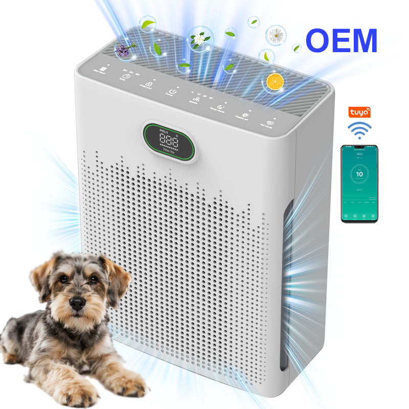 Air Purifiers for Home Large Room with HEPA Filter Pet Air Purifier for Bedroom Air Cleaner for Smoke Dust Pollen Pets Hair Odor